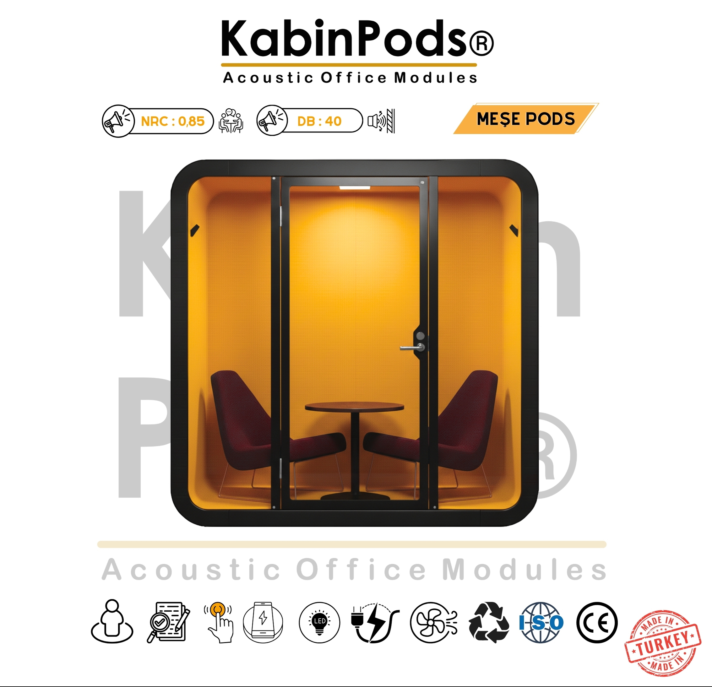 Ofis toplantı kabini