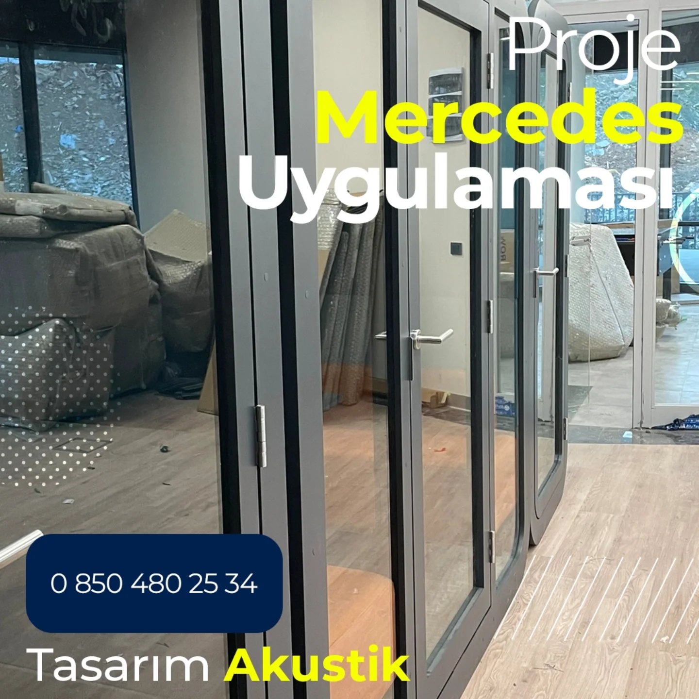 Mercedes akustik kabin ve panel çözümleri referansı